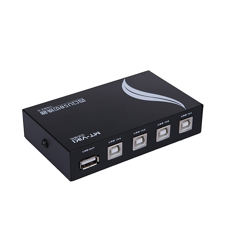 ROGTZ Bộ Gộp 4 Máy Tính Dùng Chung 1 Máy In Switch USB MT-VIKI - Hàng Nhập Khẩu