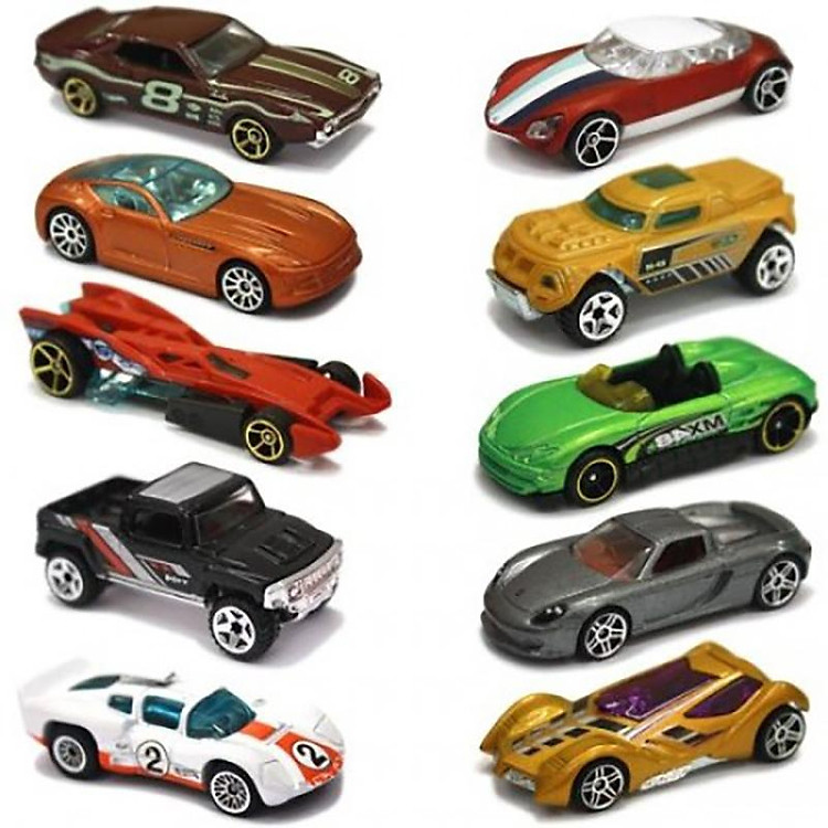 Bộ 10 Siêu Xe Hot Wheels Nhiều Màu Chính hãng Giá tốt - Hình ảnh 3