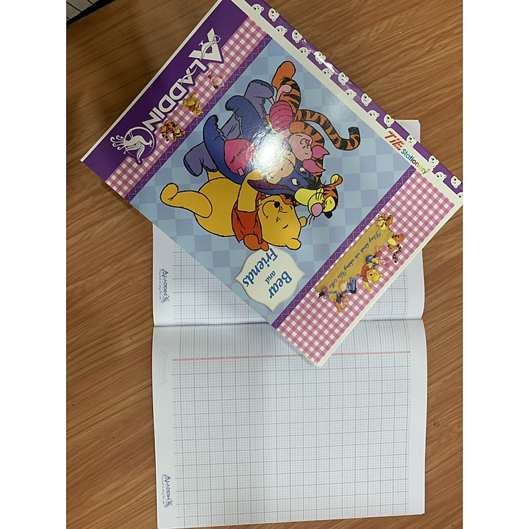 Combo 10 quyển Tập 96 trang 5 ô ly Bạn gấu giấy bóng không lem