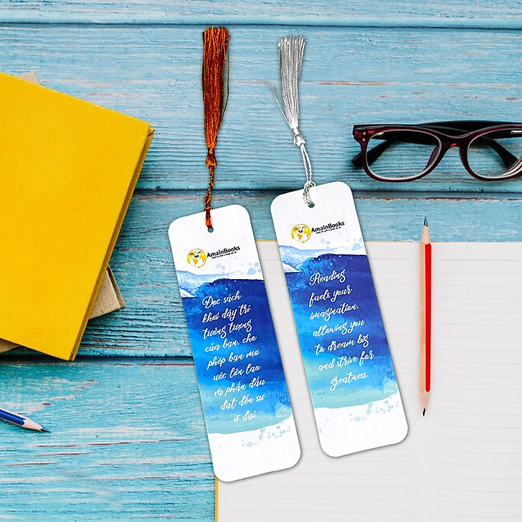 Bookmark đánh dấu sách truyền cảm hứng có tua rua - Ảnh 6