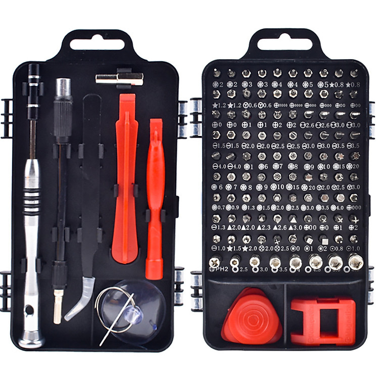 Bộ tua vít đa năng 110 in 1 CRV dụng cụ chuyên sửa chữa tháo lắp điện thoại laptop bỏ túi