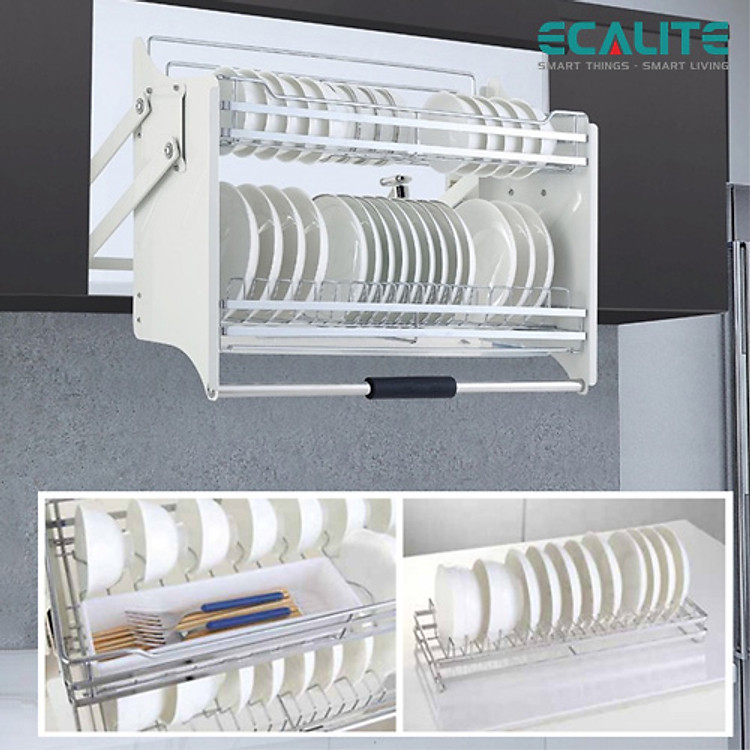 Kệ Chén Di Động Tủ Trên Lift-Basket Ecalite EL-BL70SS - Tủ Ngang 70cm - Inox 304 Cao Cấp - Hàng Chính Hãng