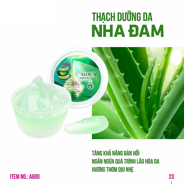 Gel thạch dưỡng da nha đam Mira – A600