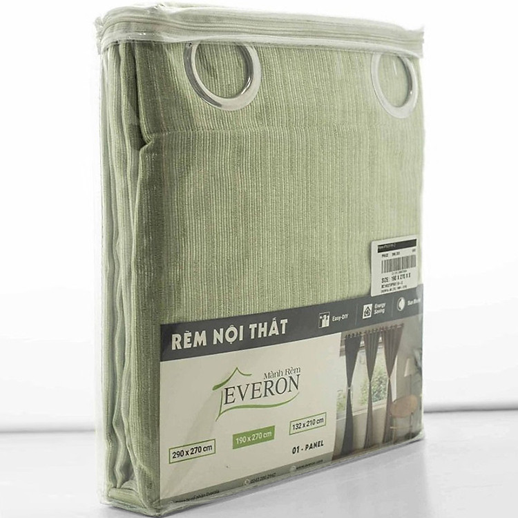Rèm May Sẵn Everon Trơn Bóng PN3119