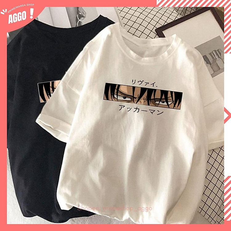 Áo Thun Tay Lửng Levi, Áo Thun Attack On Titan Cực HOT
