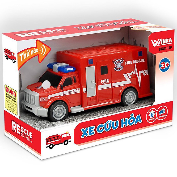 Mua Xe Cứu Hoả Duka DK81039 tại Minh Long Chính hãng Ưu đãi - Hình ảnh 5