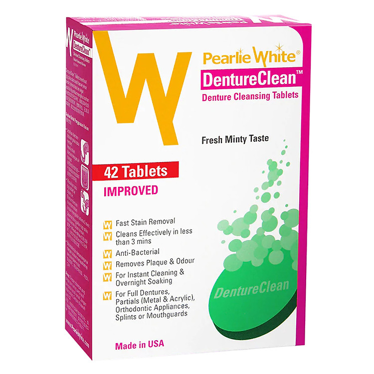 Viên Vệ Sinh Răng Giả Pearlie White