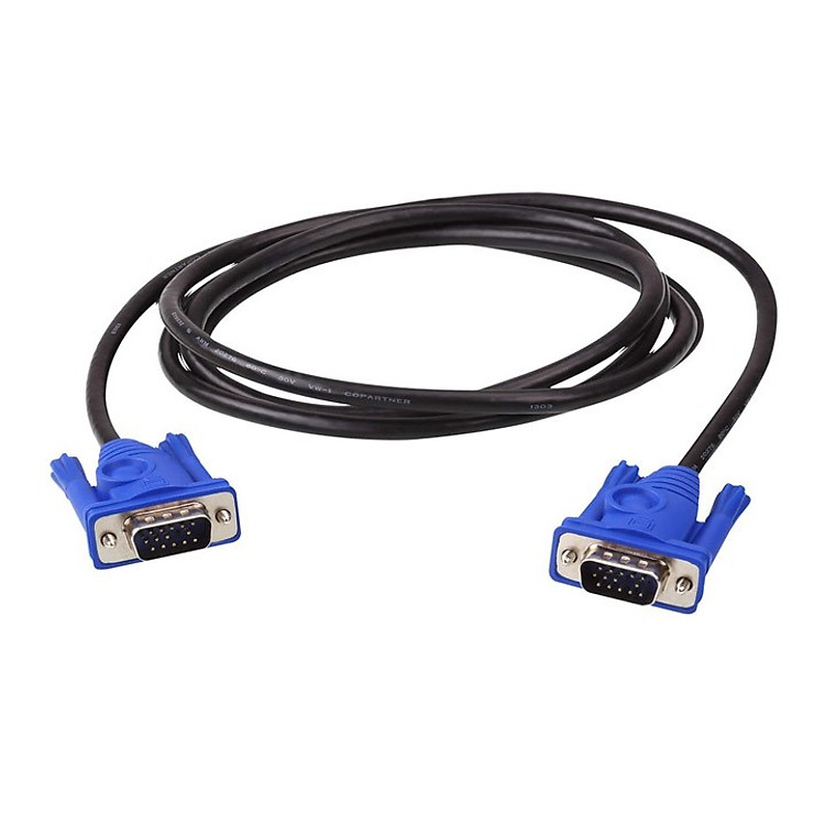 Cáp VGA, dây tín hiệu dùng cho màn hình máy tính, cáp màn hình máy tính dài 2m - Tặng Kèm Móc Khóa 4Tech.