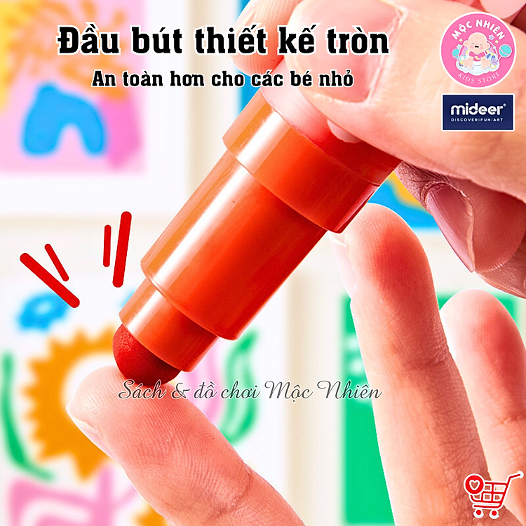 Bút Lông Màu Nước Round-tip Washable Marker (24 màu) - Ảnh 5