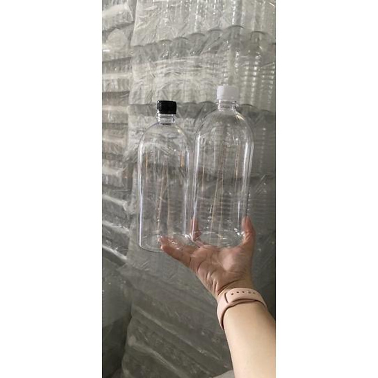 chai nhựa dày 36g đựng trà sữa 1 lít /1000ml