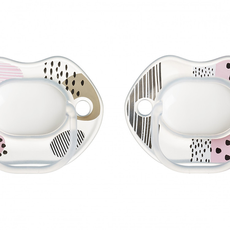 Ty ngậm cho bé Tommee Tippee 0-6 tháng (vỉ 2 cái) - ME ME - Hồng