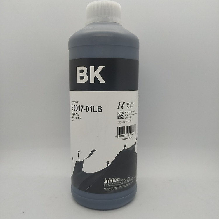 Mực in phun Inktec dùng cho máy in phun màu Epson - Loại 1 lít (1.000ml) - Mực nước inktec Hàng chính hãng