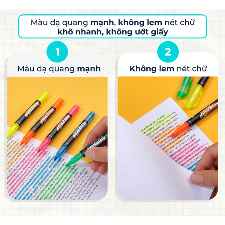 Bút Dạ Quang Thiên Long HL-03 (Màu Vàng) - Ảnh 4