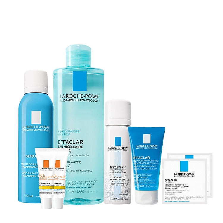 Bộ sản phẩm chăm sóc và làm sạch sâu cho da nhạy cảm La Roche-Posay