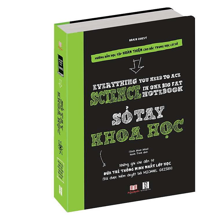 Sách : Sổ Tay Khoa Học - Mọi Thứ Bạn Cần Để Giỏi Khoa Học - Á Châu Books ( dành cho trẻ từ 9 tuổi )