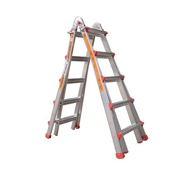 Thang nhôm gấp đa năng Nikawa NKE-45B- Xám Đỏ