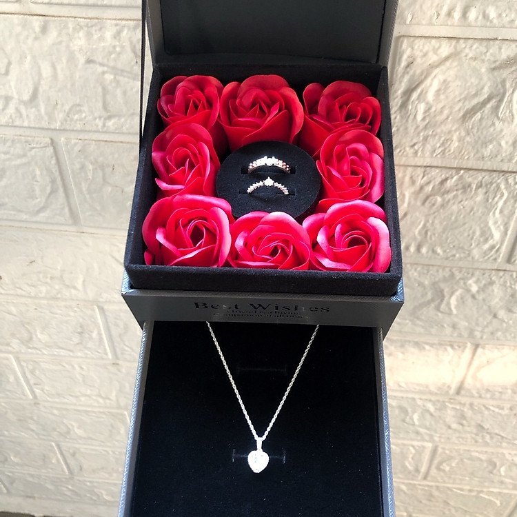 Hộp Quà Trang Sức Hoa Hồng Thơm HQ015 - Ảnh 4