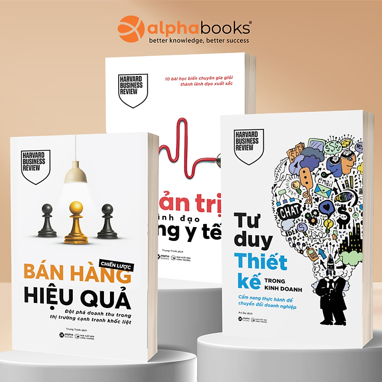 Combo Chiến Lược Bán Hàng Hiệu Quả + Quản Trị Và Lãnh Đạo Trong Y Tế + Tư Duy Thiết Kế Trong Kinh Doanh