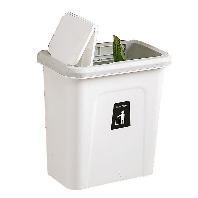 Thùng Rác Treo Tường / Kẹp Tủ Bản Lớn - Tặng Kèm Miếng Dán Treo Tường