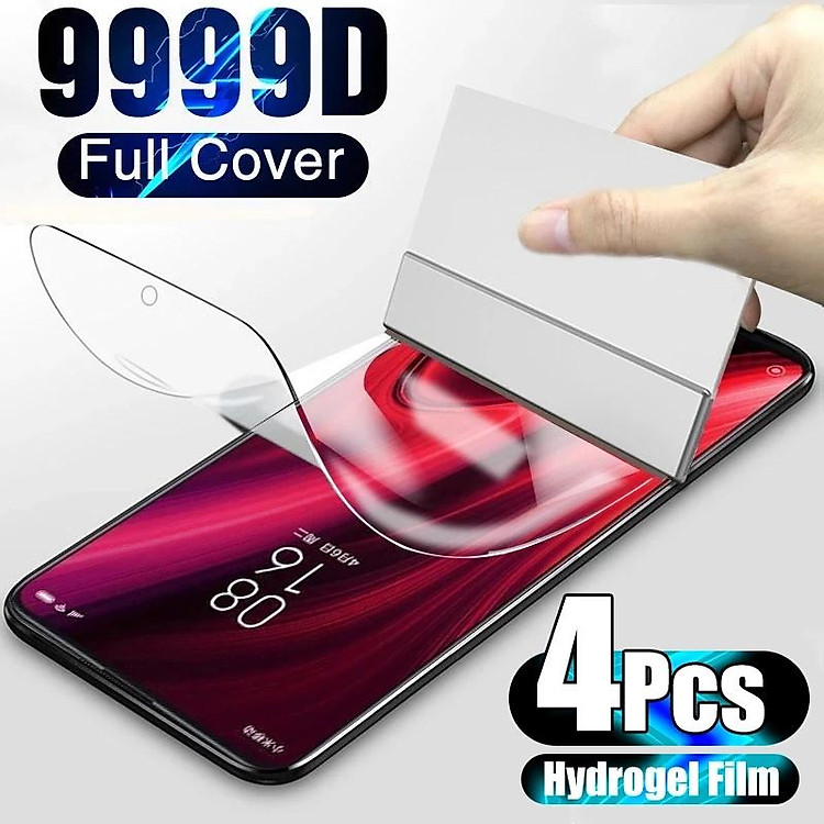 Mới 4 Phim Hydrogel Bảo Vệ Màn Hình Cho for xiaomi Redmi Note 10 9 Pro 8 7 for xiaomi Mi Note 10 Lite 11 Ultra Redmi 9 MI 11T Không Kính