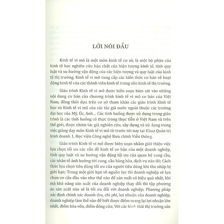 Giáo Trình Kinh Tế Vi Mô - Ảnh 3