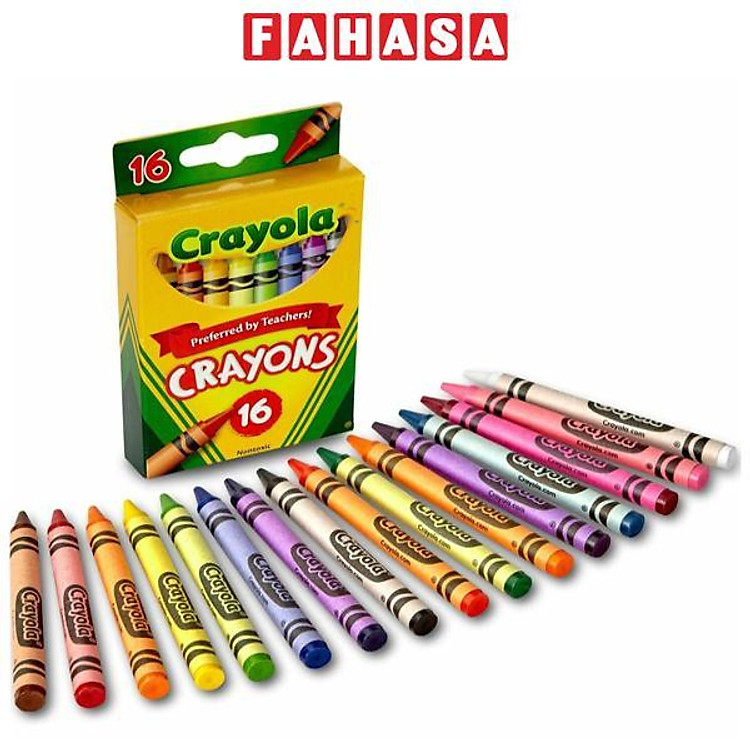 Hộp 16 Bút Sáp Màu Crayon Crayola 523016
