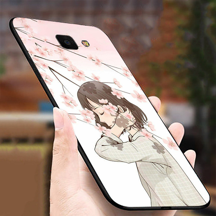 Ốp điện thoại dành cho máy Samsung Galaxy A7 2017 - Cô gái dưới hoa MS ACTDA006