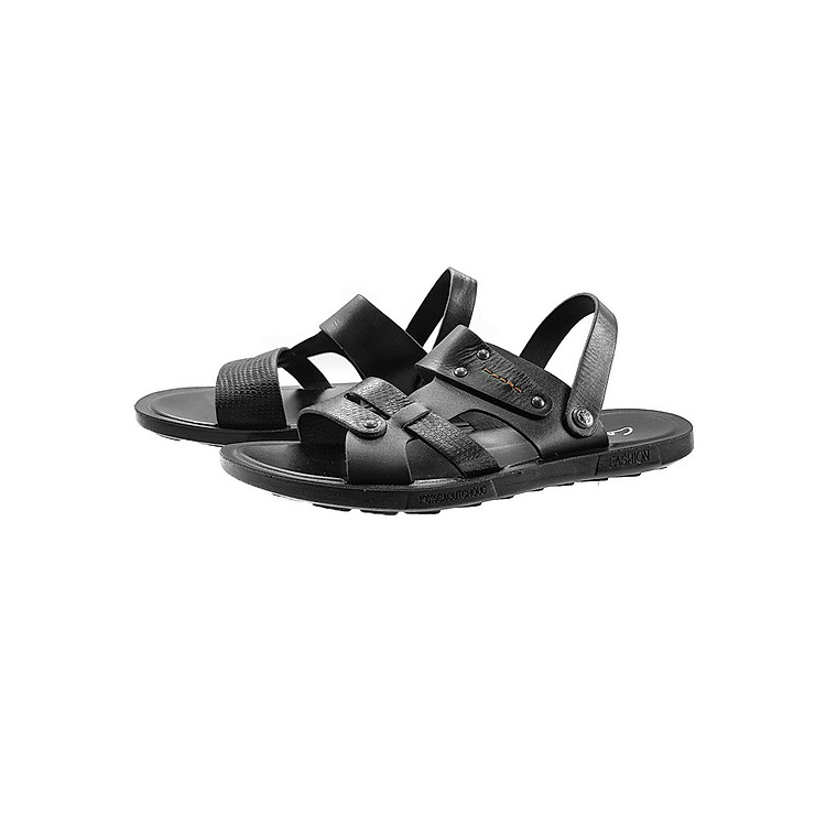 DÉP QUAI HẬU NAM GIÀY SANDAL NAM DA BÒ THẬT DE0216