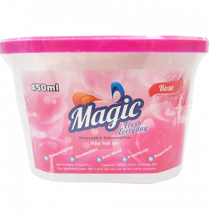 Hộp hút ẩm hương hoa hồng Magic