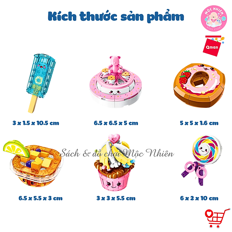 Đồ chơi xếp hình 6 in 1 Qman 35011 Chính hãng Giá rẻ - Hình ảnh 4