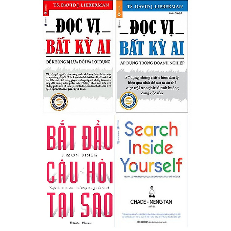 Combo Sách - Đọc Vị Bất Kỳ Ai (Bộ 2 Tập) + Bắt Đầu Với Câu Hỏi Tại Sao + Search Inside Yourself