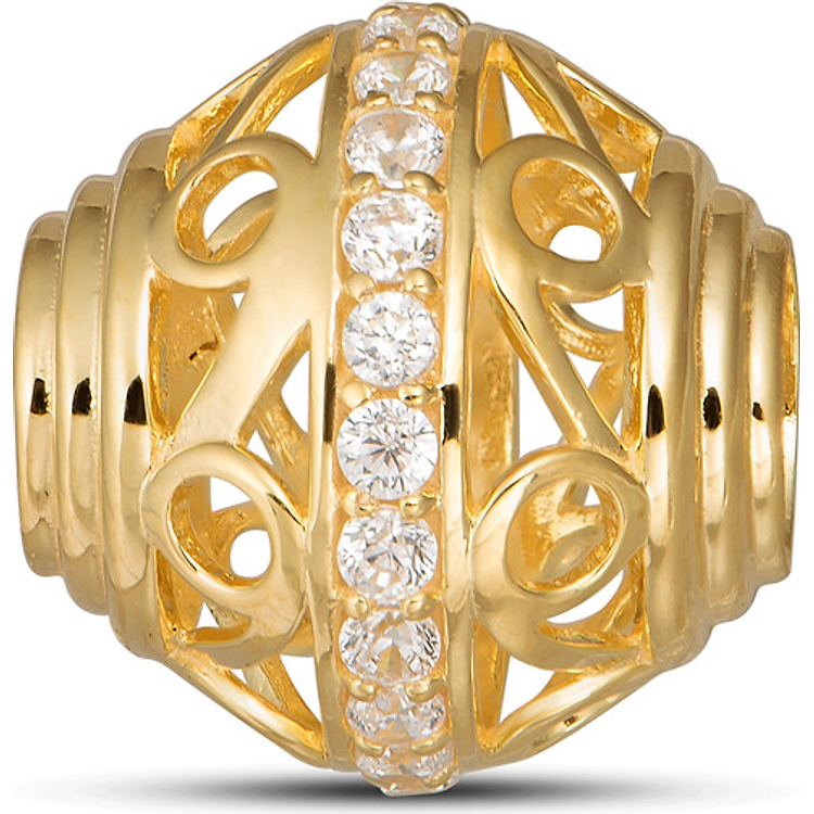 Hạt Charm Me PNJ Vàng Ý 18K đính đá 87910.100