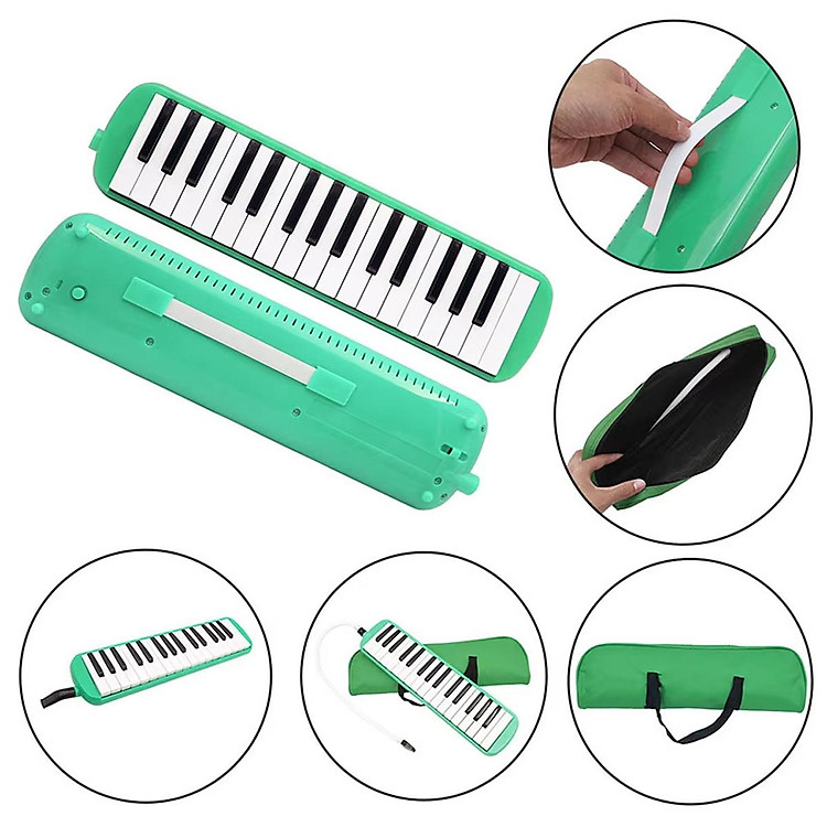 Kèn Melodica 32 Phím - Xanh Lá Chính hãng Ưu đãi - Hình ảnh 4