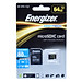 Thẻ Nhớ Energizer 64GB Micro SDXC Class 10 Up To 80mb/s (Kèm Adapter) FMDAAH064A - Hàng Chính Hãng