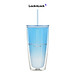 Ly nhựa 2 lớp LocknLock kèm ống hút Dream star Double wall cold cup 750ml HAP522