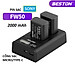Bộ Pin NP-FW50 2000mAh + Sạc Beston Dùng Cho Máy Ảnh Sony a6100 a6300 a6500 a7m2 r2 s2 a5100 NEX-C3 NEX-C7 a33 a37 a55 - Hàng nhập khẩu