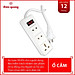 Ổ cắm Điện Quang ĐQ 002A-02 (3 lỗ)
