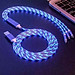 CÁP SẠC 3 ĐẦU CÓ DÂY CHẠY ĐÈN LED SẠC ĐƯỢC CÁC DÒNG ĐIỆN THOẠI - Hàng chính hãng