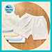 Combo 5 quần đùi sơ sinh cotton trắng viền màu JOU