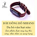 Dây miband da bò thật vân hạt handmade bền chắc cao cấp cho miband 3 , miband 4 , miband 5, miband 6 - RAM