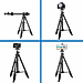Chân máy tripod YUNTENG VCT-6109 hỗ trợ quay chụp Topsot từ trên xuống - Hàng chính hãng