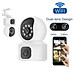 Camera Wifi Yoosee trong nhà 2 Mắt Xem 2 Màn Hình Cùng Lúc Xoay 360 Độ, Đêm Có Màu, Đàm Thoại 2 Chiều - hàng nhập khẩu
