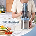Máy ép chậm Elmich JEE-8769, công suất 200W, tốc độ quay 65 vòng/phút, độ ồn thấp dưới 62db  - Hàng chính hãng
