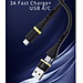 Dây cáp sạc Type-C đa năng USB-C + USB-A ra Type C hiệu WIWU ED-106 sạc nhanh QC 3.0, tốc độ truyền dữ liệu 480Mbps, 2 input tiện dụng (USB-C và USB-A), Chip sạc thông minh - Hàng nhập khẩu