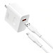Bộ cóc củ dây sạc nhanh 200W USB A QC 3.0 kèm dây Type C PPS chống cháy hiệu WIWU GAN ESSEN Fast Charger cho iPhone 6 15 14 13 12 11 ProMax cho iPad Pro Air 10.2 9.7 10.5 11 12.9 13 inch S24 S25 cho Macbook cho Laptop Find Flip Fold - Hàng nhập khẩu