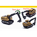 Xe công trình xây dựng bằng kim loại  KAVY gồm 6 xe chi tiết sắc sảo, an toàn cho bé, dùng làm đồ chơi trẻ em hoặc trang trí