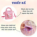 Túi đeo chéo cho bé phong cách Hàn Quốc Baby-S, Túi xách cho bé gái hình chú kỳ lân phối màu xinh yêu - STX042