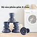 Bộ 4 Chân Kê Máy Giặt Chống Rung, Điều Chỉnh Được Độ Cao, Đế Chống Ồn Máy Giặt, Máy Sấy, Hàng chính hãng