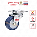 Bánh xe đẩy PU tải nhẹ càng xoay 360 độ - 50-65-75mm - Happy Move Thái Lan