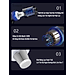 Máy Hút Bụi Cầm Tay Không Dây Teement TM01 Cao Cấp, Lực Hút Lớn 6000PA, Êm Ái Mạnh Mẽ, Sử Dụng Trong Nhà, Ngoài Trời Và Cho Ô Tô , Công Suất Lớn - Hàng Chính Hãng